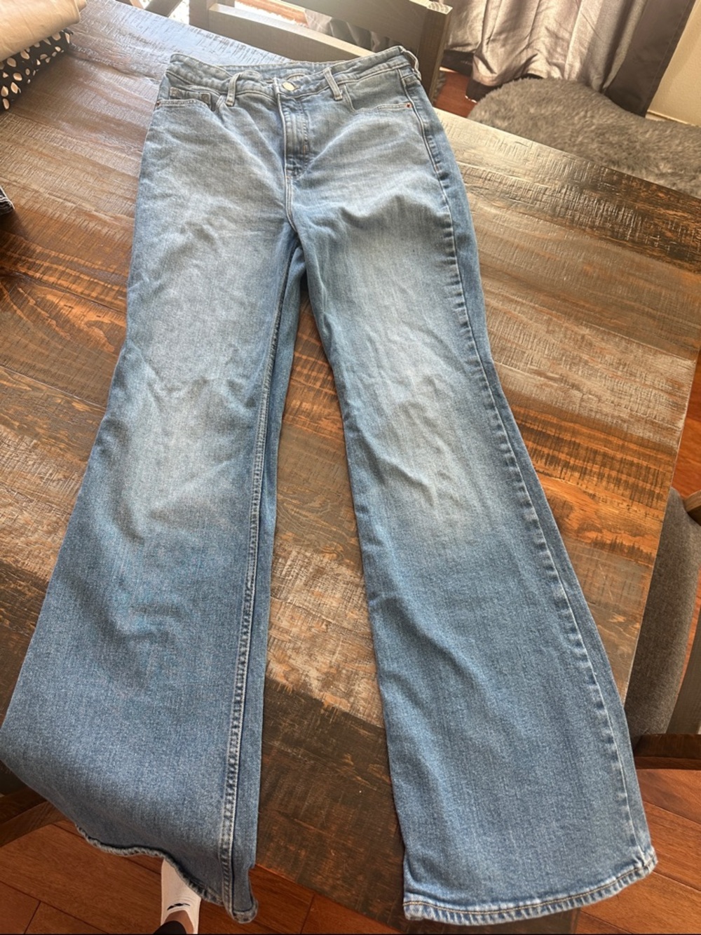 Old Navy Light Blue Flare Jeans
